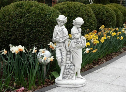 Pair of 43cm Sculpture Design Figurine Statue Garden Figures Statues